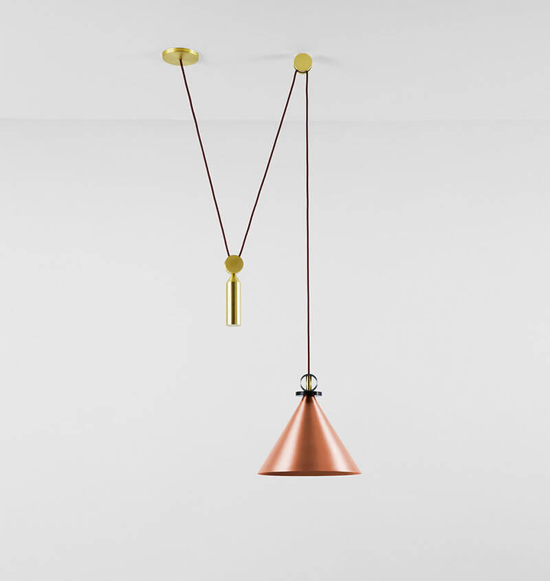 SHAPE UP PENDANT CONE par Roll & Hill