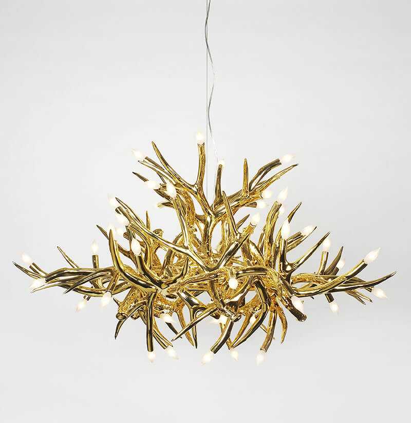 SUPERORDINATE ANTLER CHANDELIER 24 par Roll & Hill