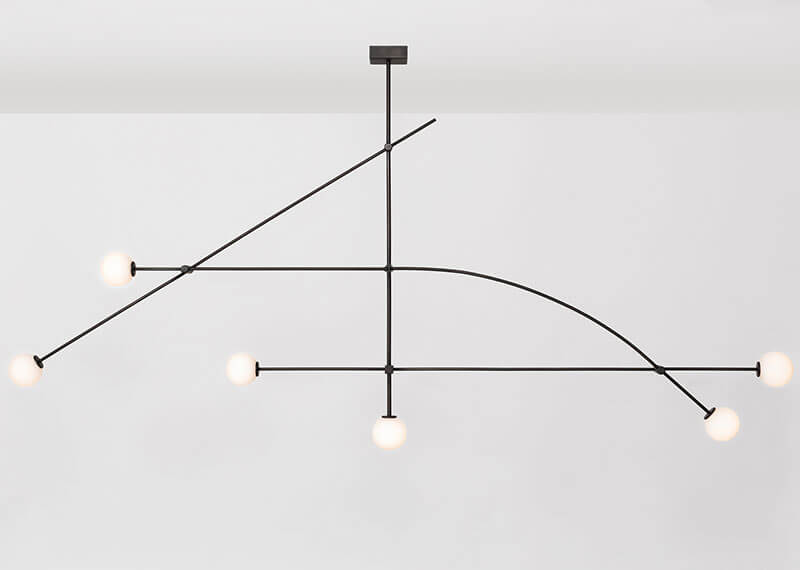 TEMPO 8 WIDE CHANDELIER par Atelier de Troupe