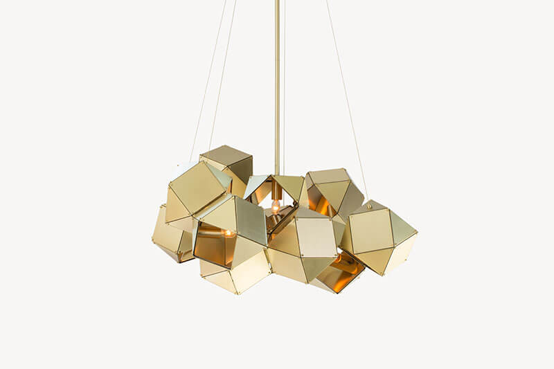 WELLES STEEL CENTRAL CHANDELIER par Gabriel Scott