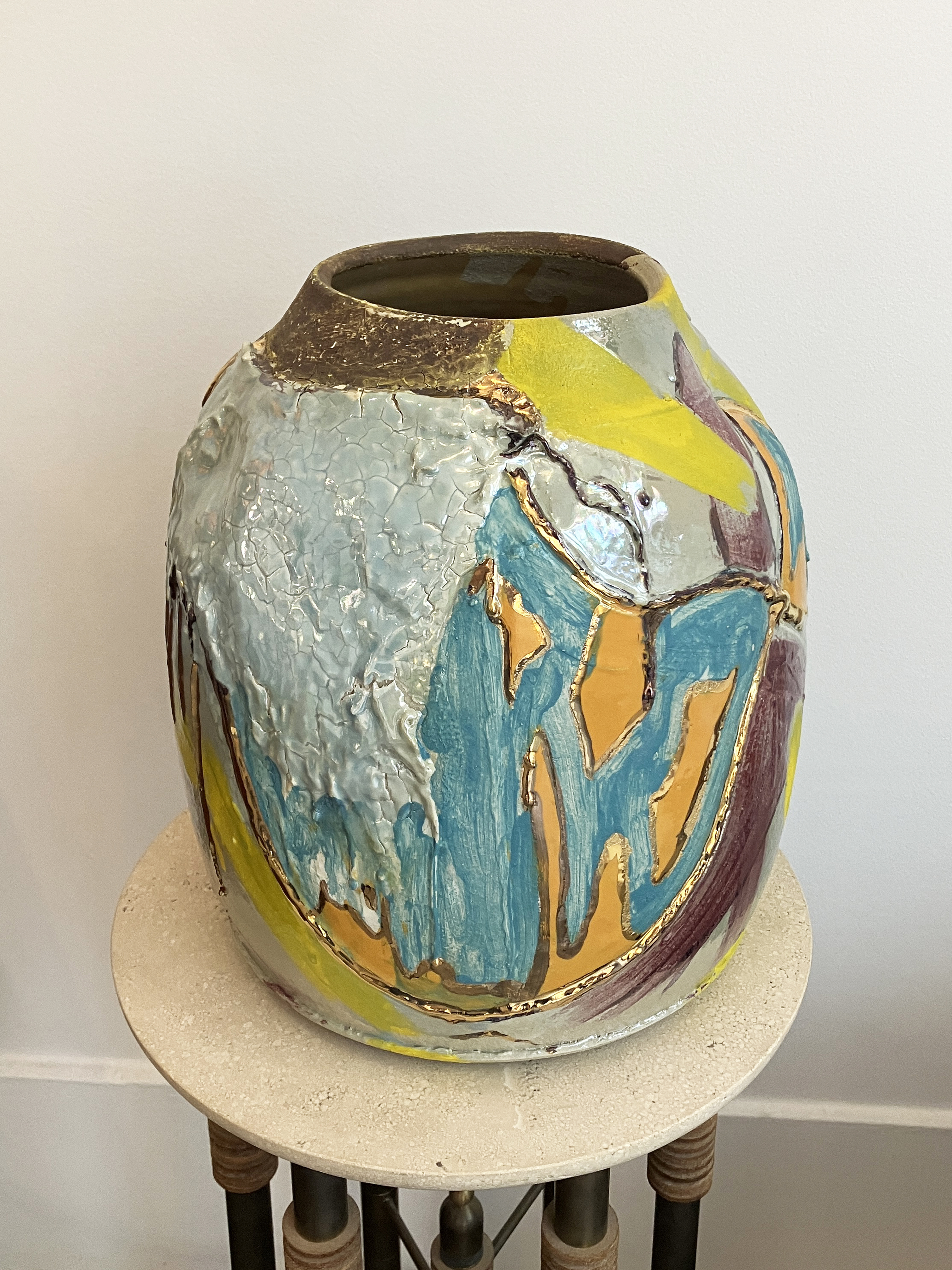 VASE BLEU par REINALDO SANGUINO