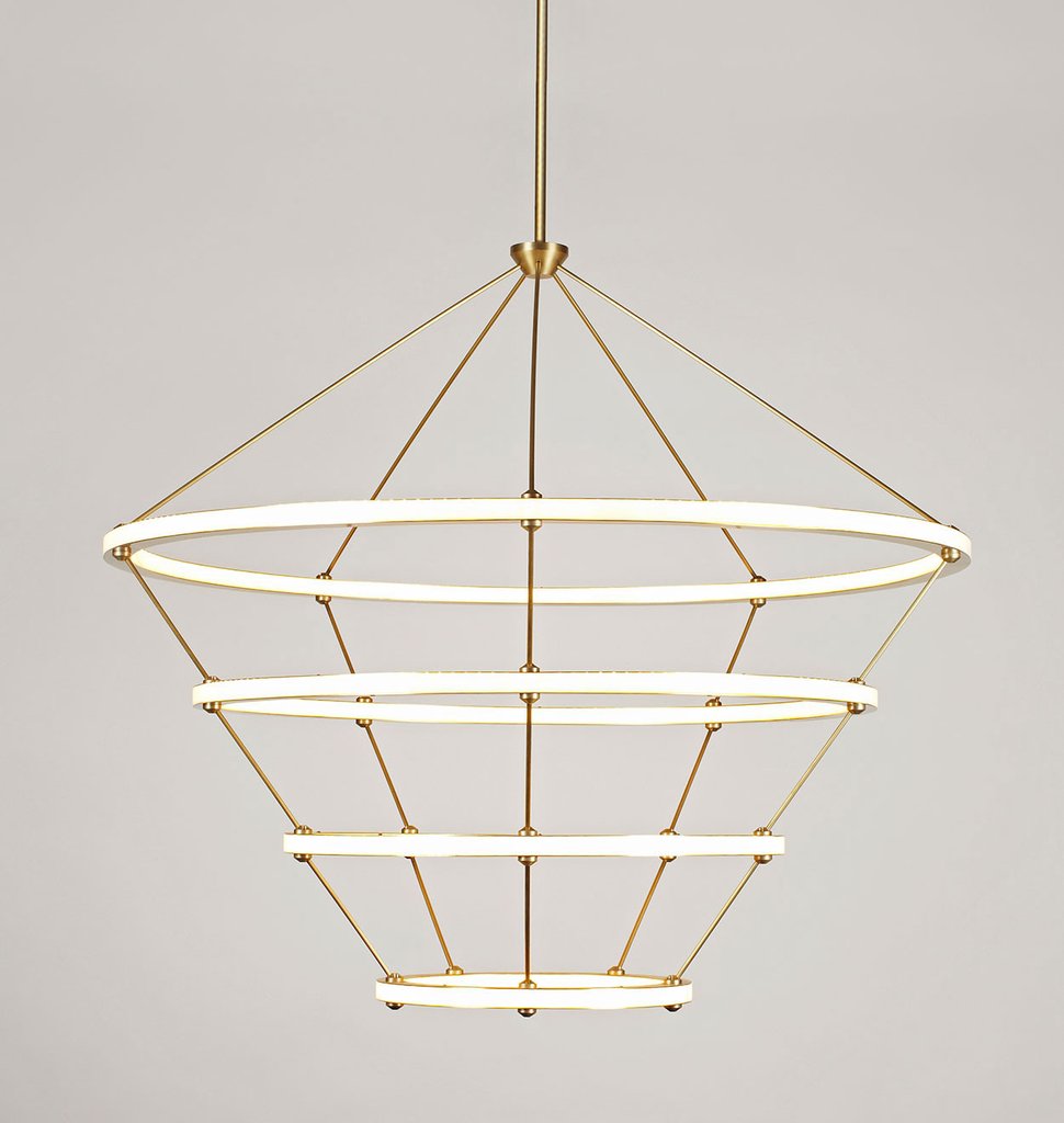 HALO CHANDELIER  - 4 RINGS par Roll & Hill