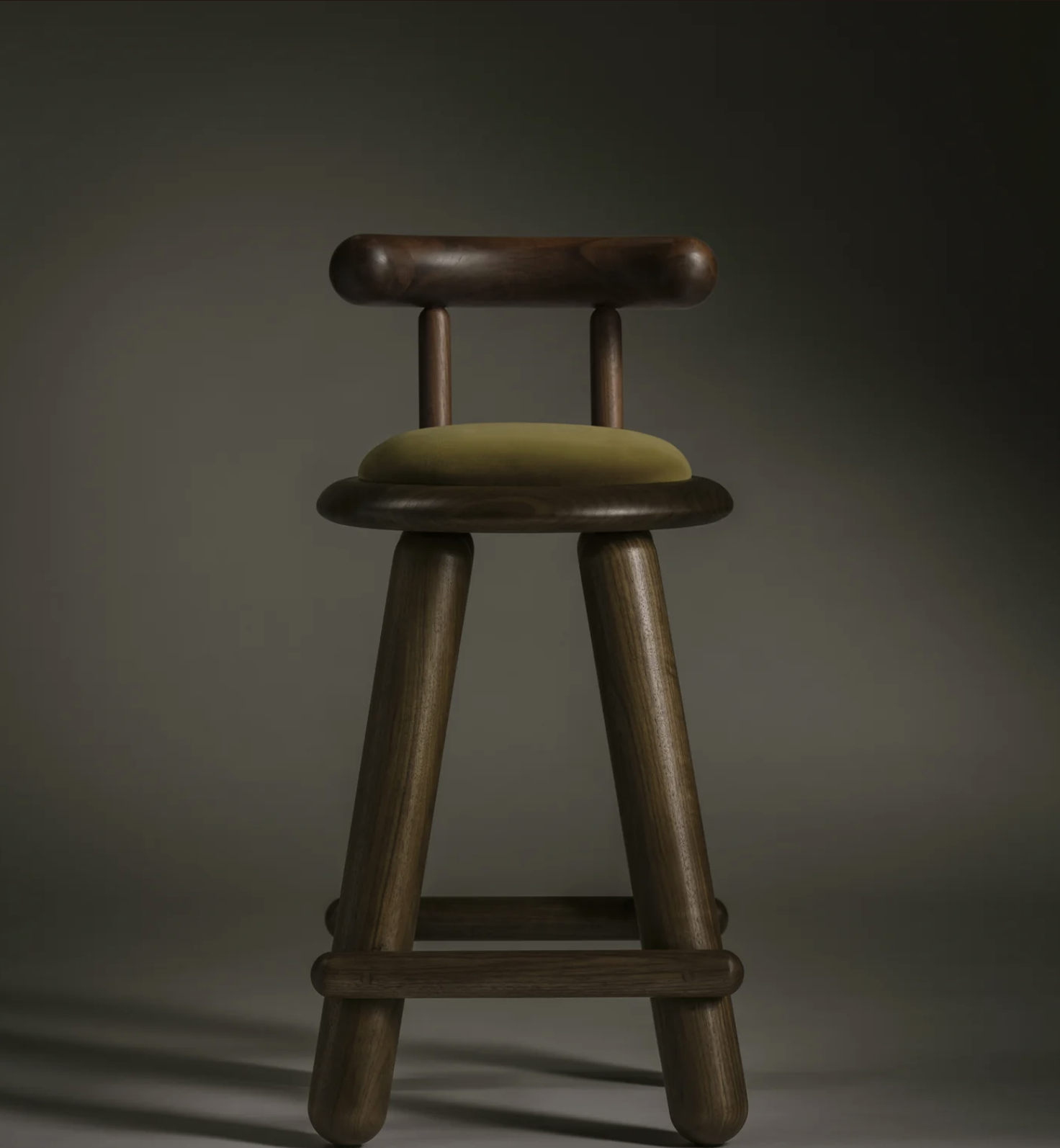 CHECA BAR STOOL WITH BACK par Roll & Hill