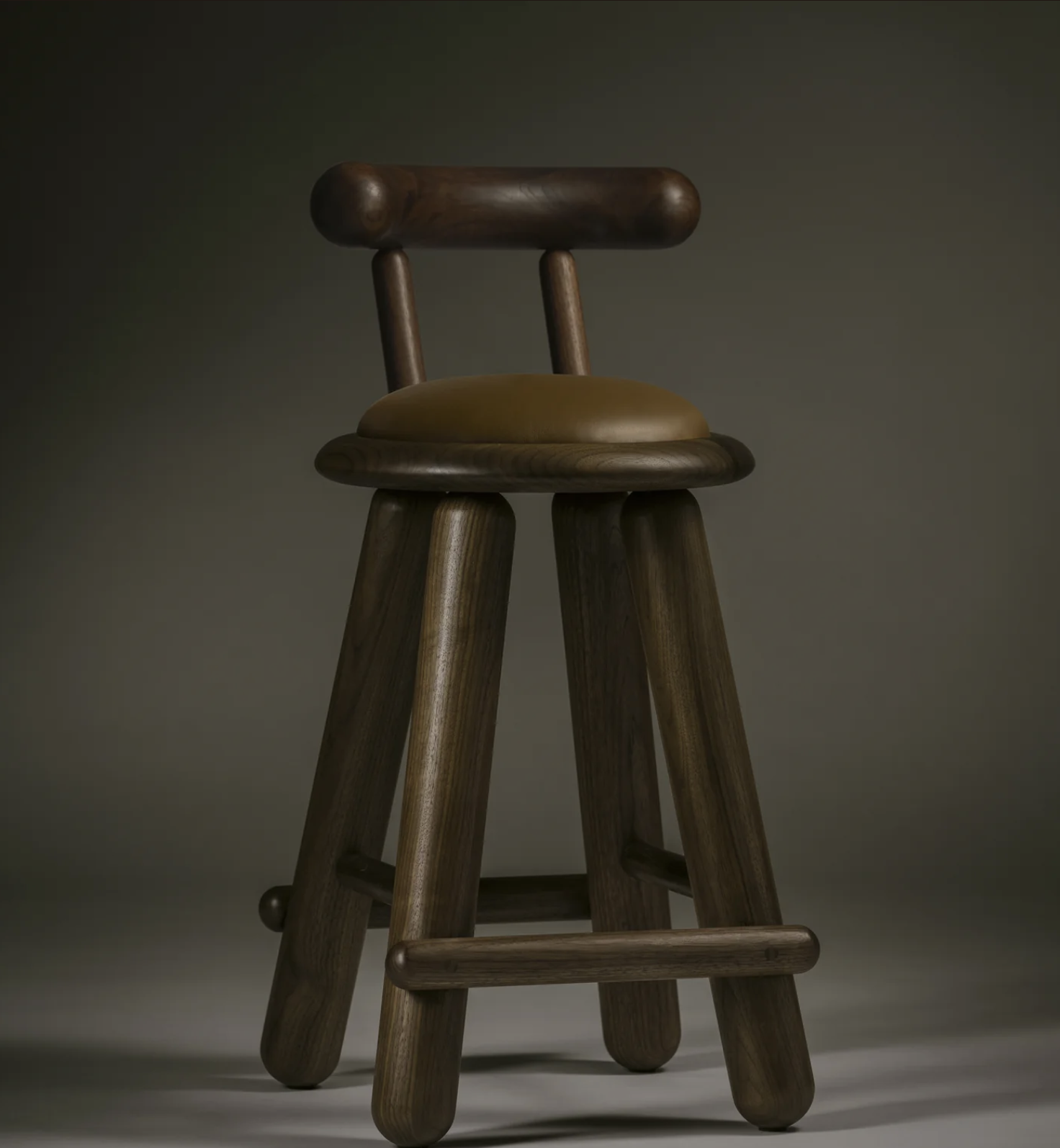 CHECA COUNTER STOOL WITH BACK par Roll & Hill