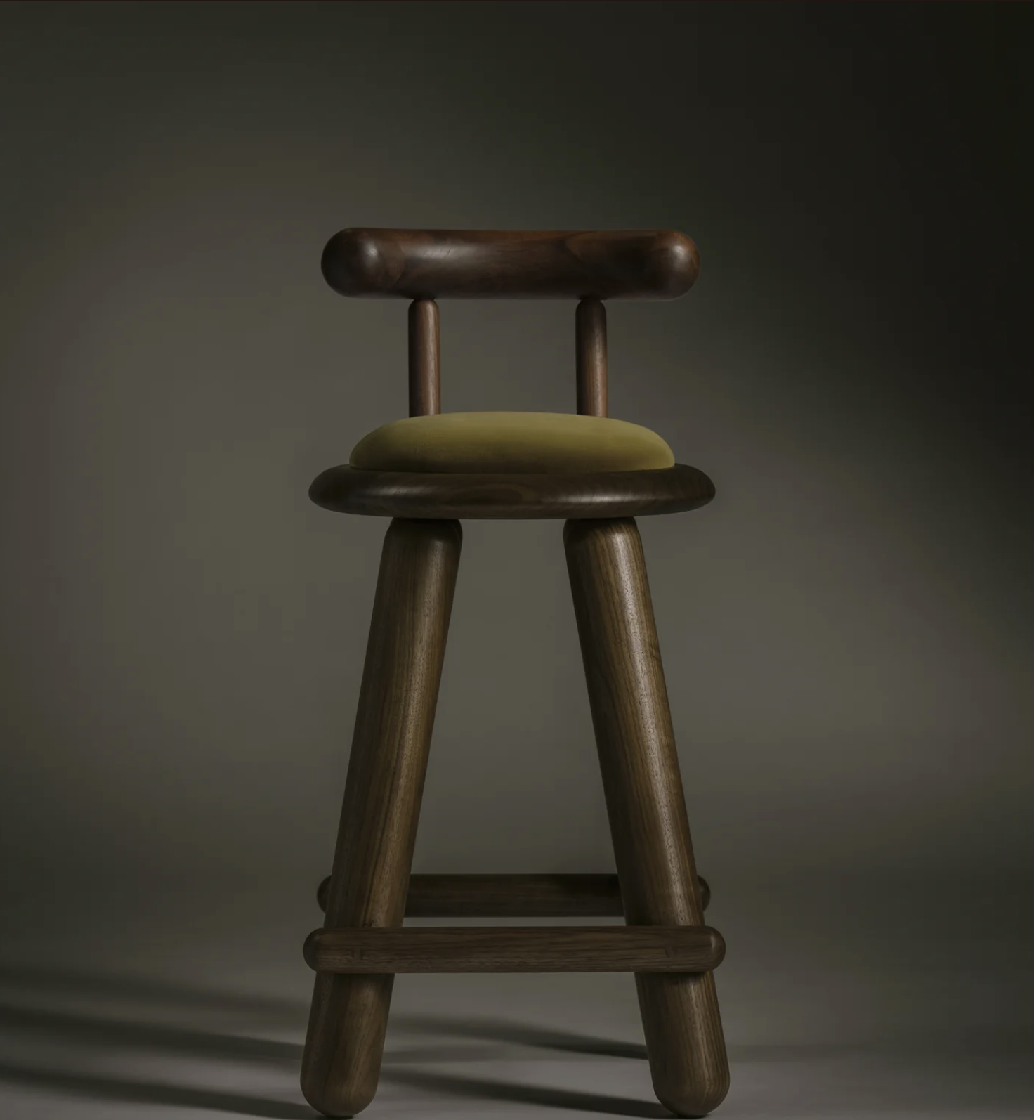 CHECA COUNTER STOOL WITH BACK par Roll & Hill