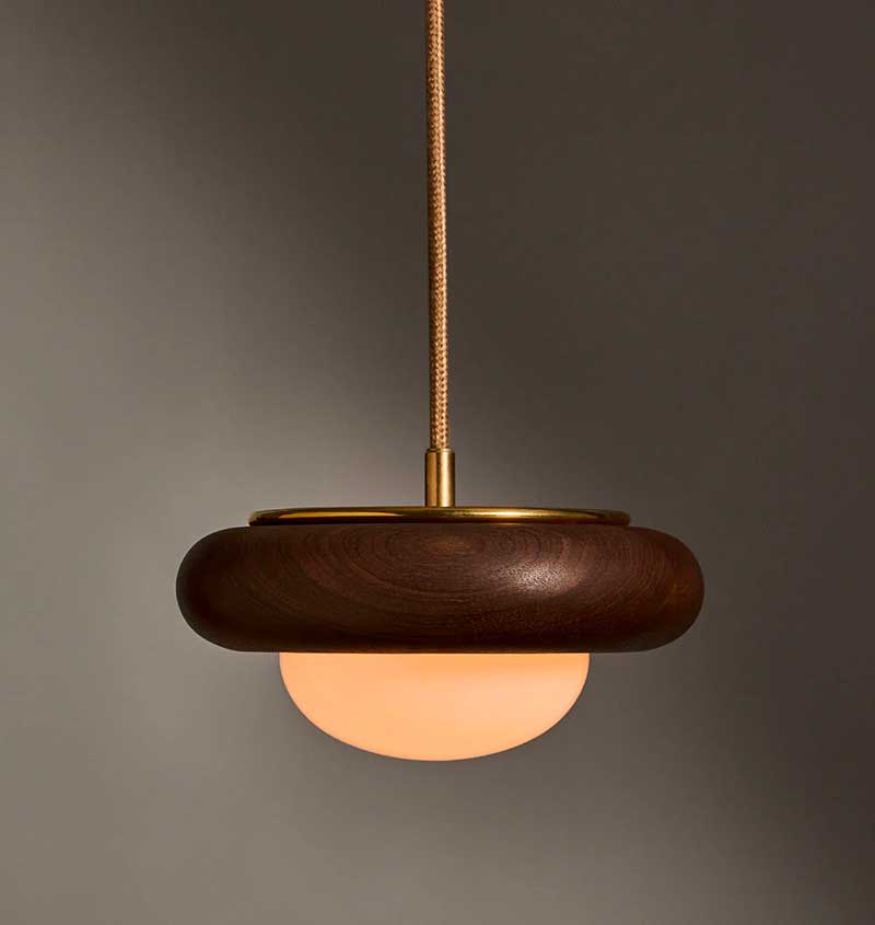 HUMBOLDT PENDANT 01 - WOOD par Roll & Hill
