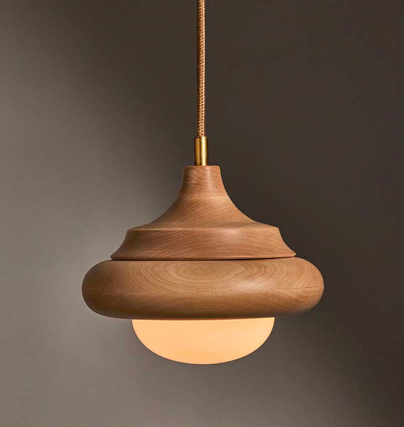 HUMBOLDT PENDANT 02 - WOOD par Roll & Hill