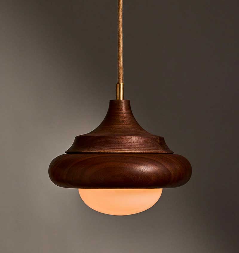 HUMBOLDT PENDANT 02 - WOOD par Roll & Hill
