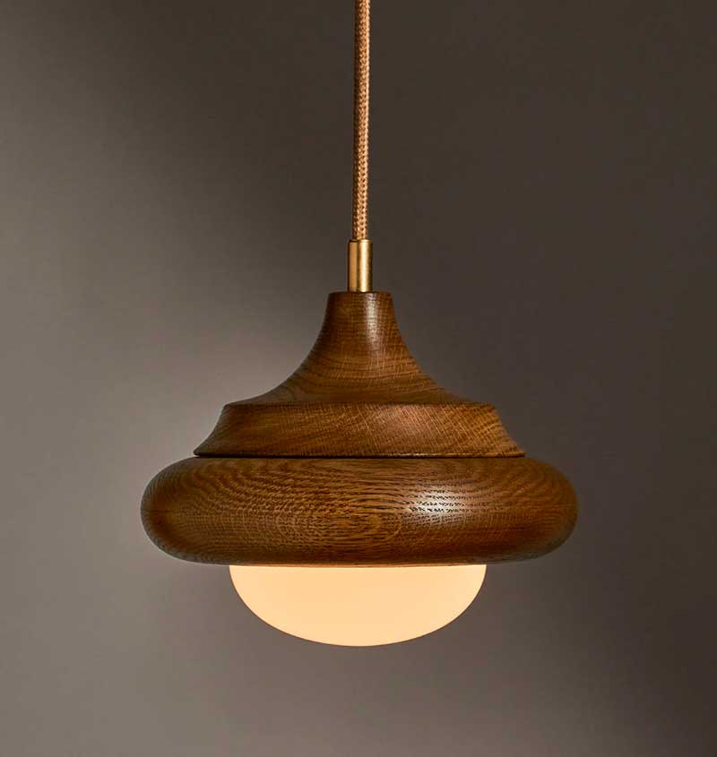 HUMBOLDT PENDANT 02 - WOOD par Roll & Hill