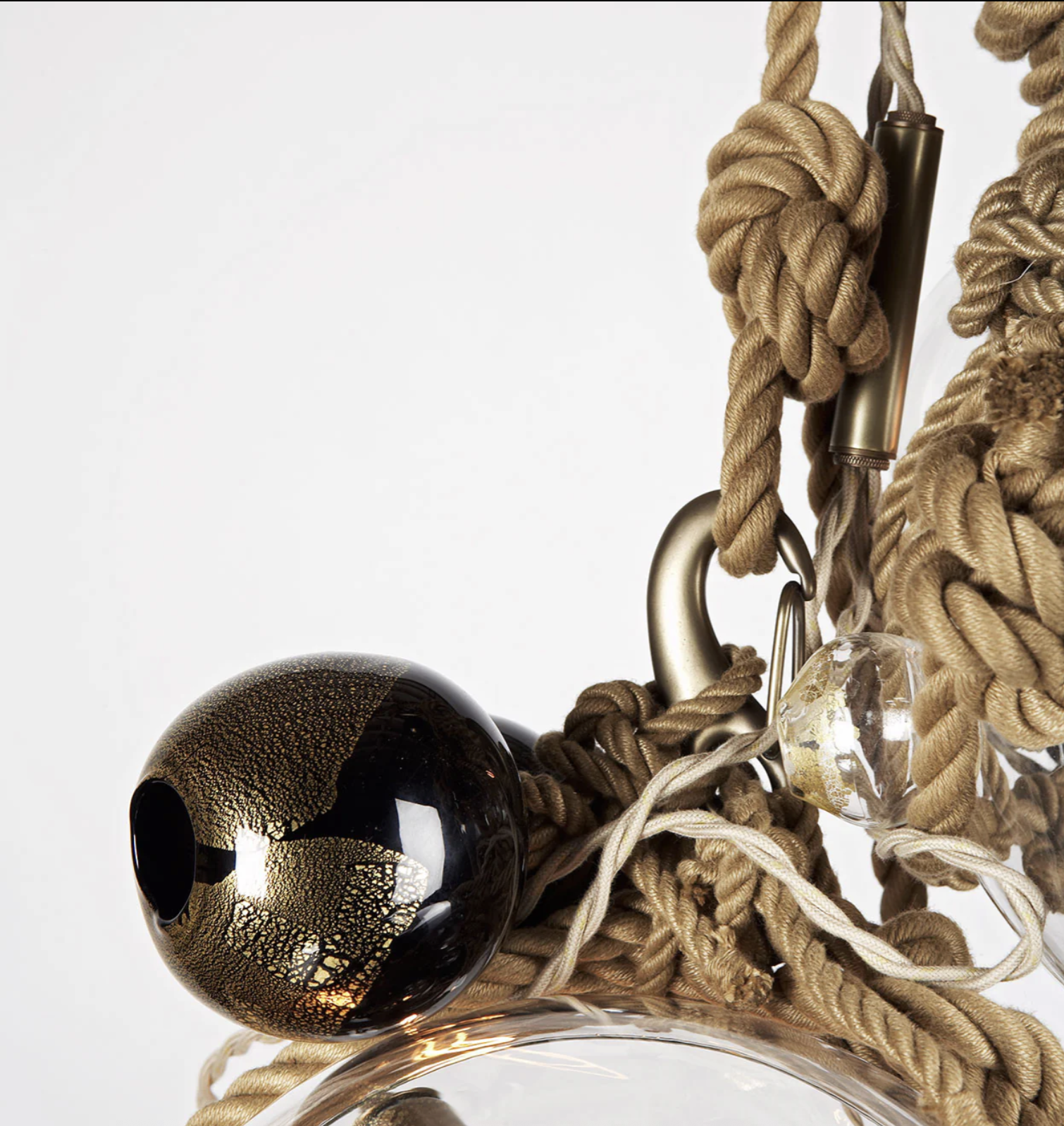 KNOTTY BUBBLES CHANDELIER 3Lg 2Sm par Roll & Hill