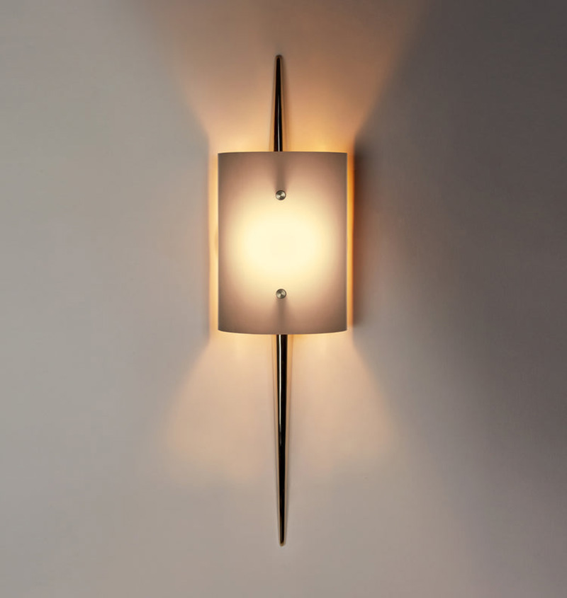 THE LADDI SCONCE - CYLINDER SHADE par Roll & Hill