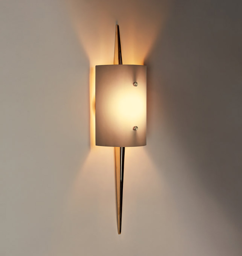 THE LADDI SCONCE - CYLINDER SHADE par Roll & Hill