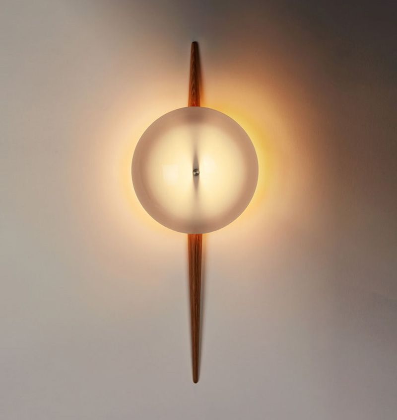 THE LADDI SCONCE - ROUND SHADE par Roll & Hill