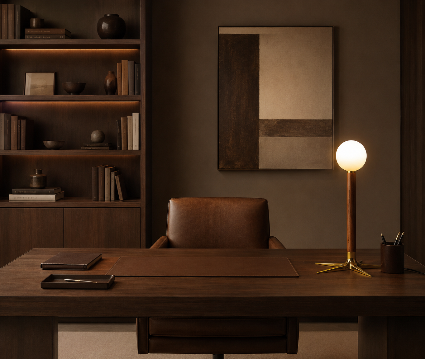 THE LADDI TABLE LAMP - GLOBE par Roll & Hill