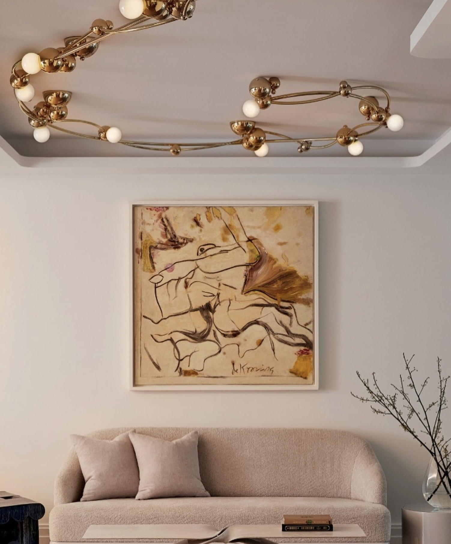 CUSTOM BUBBLY 13 FLUSHMOUNT par ROSIE LI