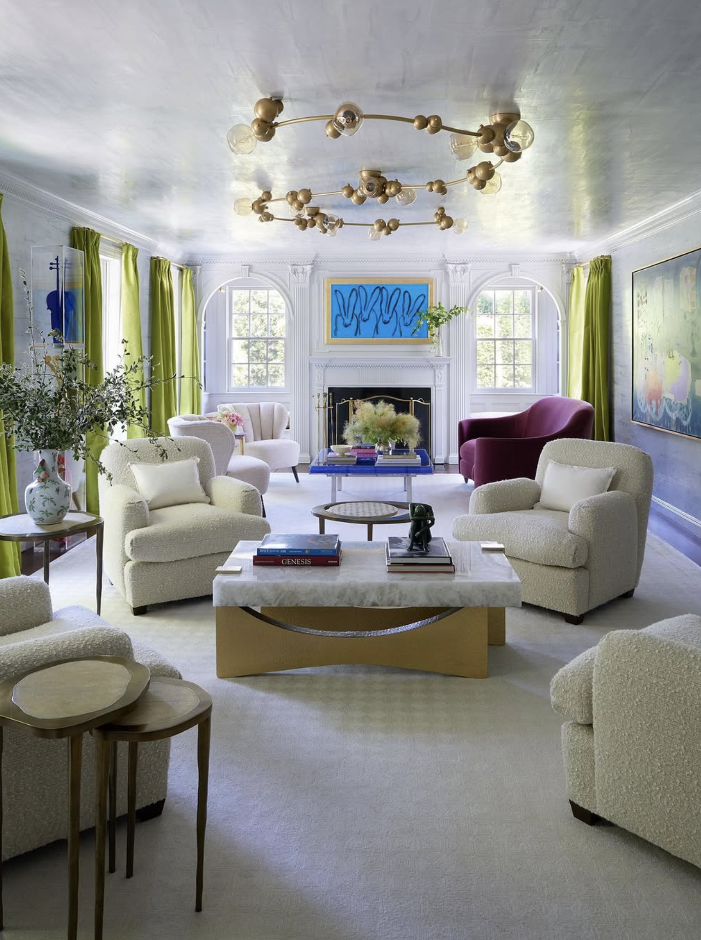 CUSTOM BUBBLY 13 FLUSHMOUNT par ROSIE LI