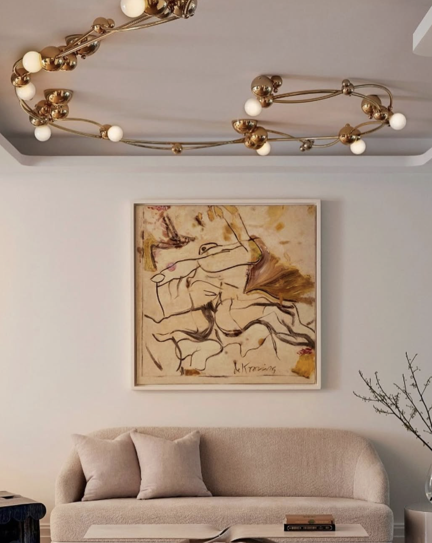 CUSTOM BUBBLY 13 FLUSHMOUNT par ROSIE LI