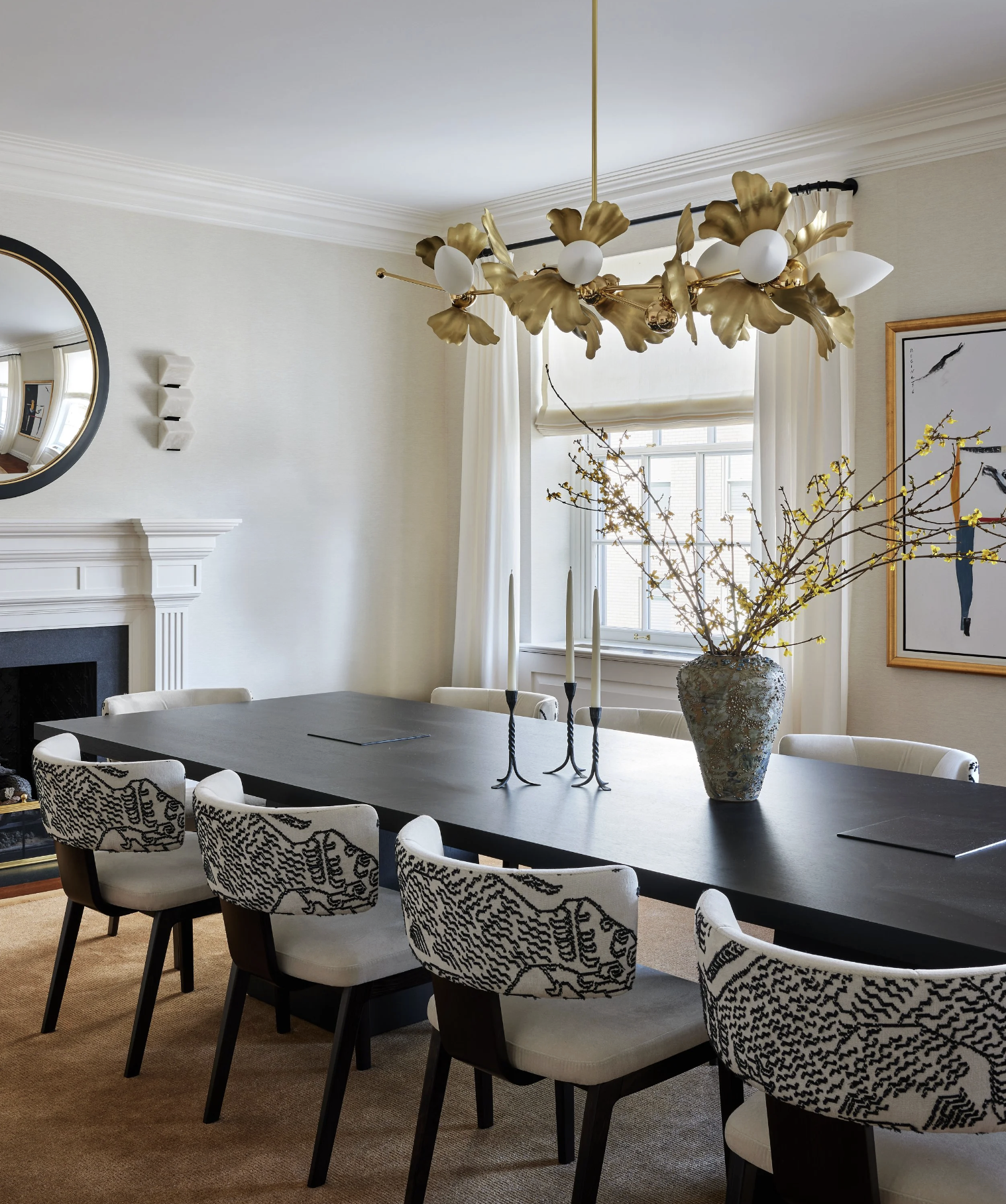 CUSTOM GINKGO BLOSSOM 06 CHANDELIER par Rosie Li