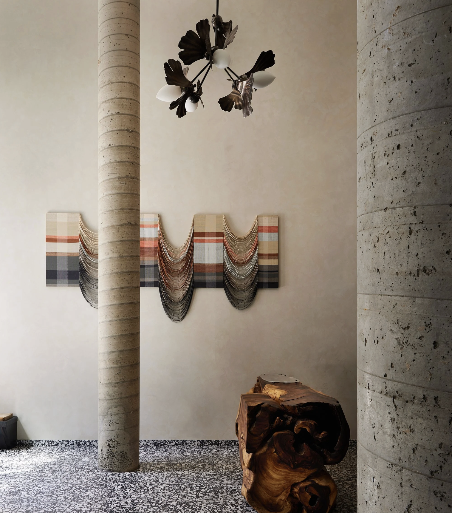 CUSTOM GINKGO BLOSSOM 06 CHANDELIER par Rosie Li