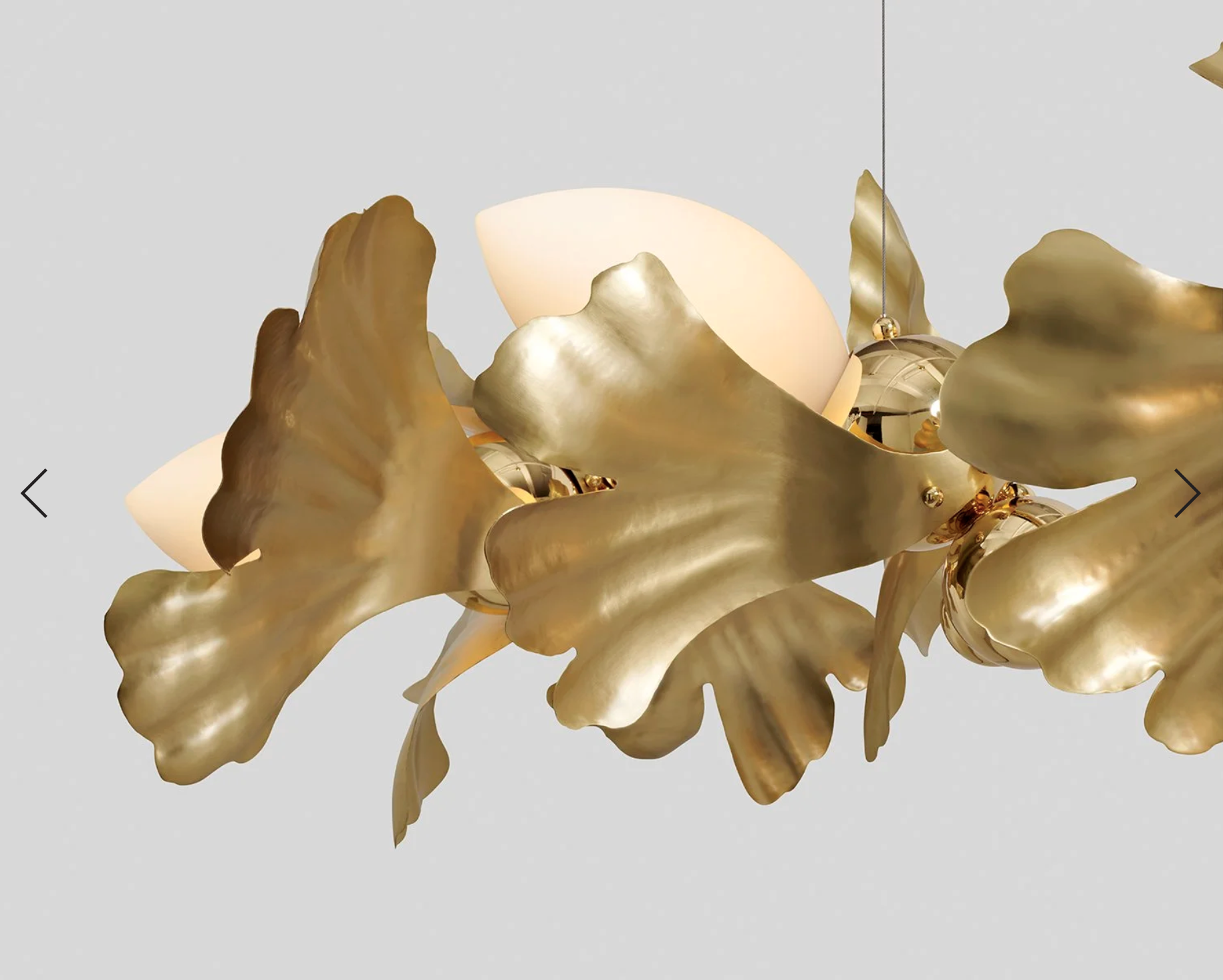 CUSTOM GINKGO BLOSSOM 06 CHANDELIER par Rosie Li