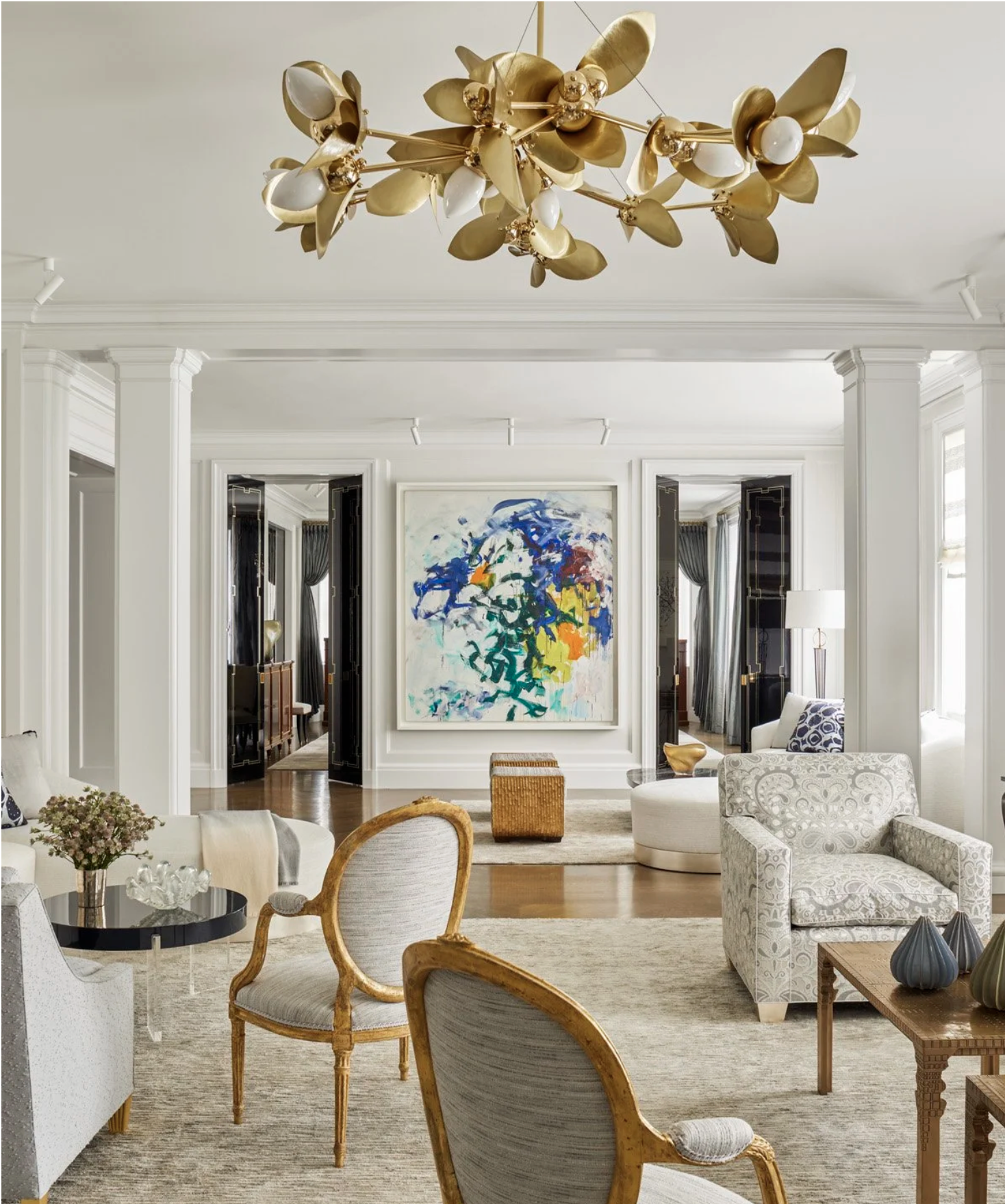CUSTOM LAUREL BLOSSOM 14 CHANDELIER par Rosie Li