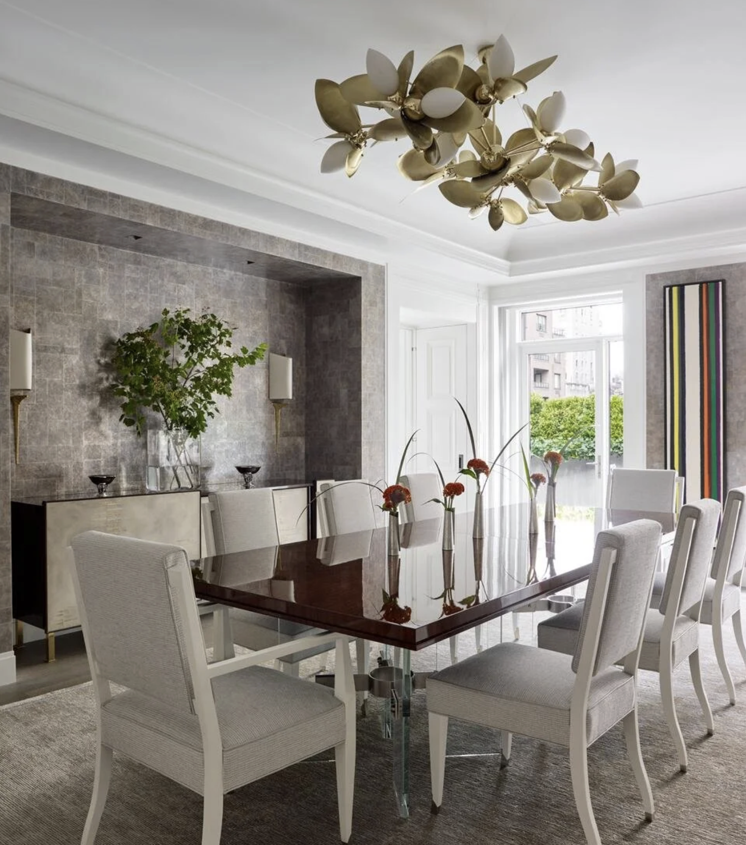 CUSTOM LAUREL BLOSSOM 14 CHANDELIER par Rosie Li