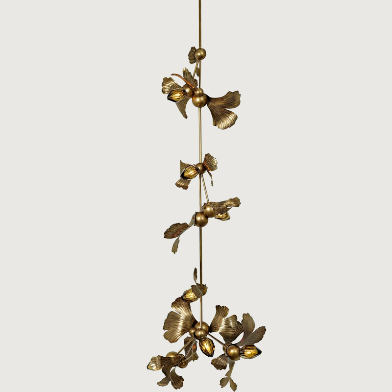 FLUTED GINKGO 08 TOTEM PENDANT par ROSIE LI