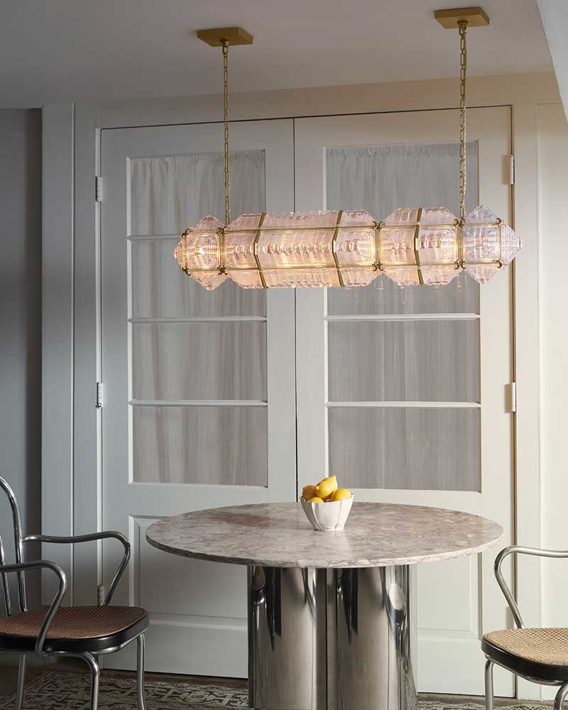 JEWEL BLOCK LINEAR CHANDELIER 01 par Rosie Li