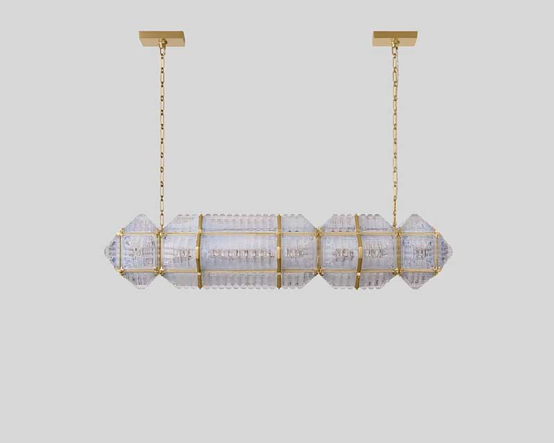 JEWEL BLOCK LINEAR CHANDELIER 01 par Rosie Li