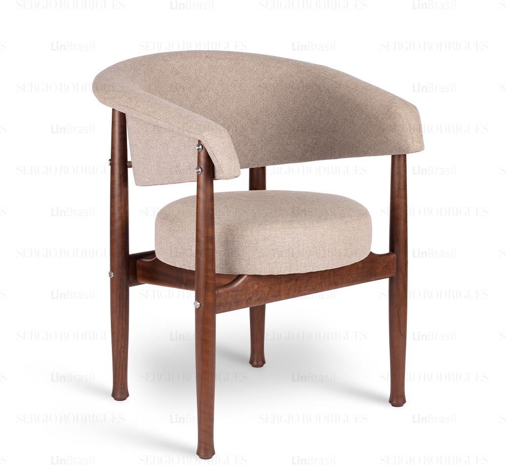 BEG ARMCHAIR par Sergio Rodrigues