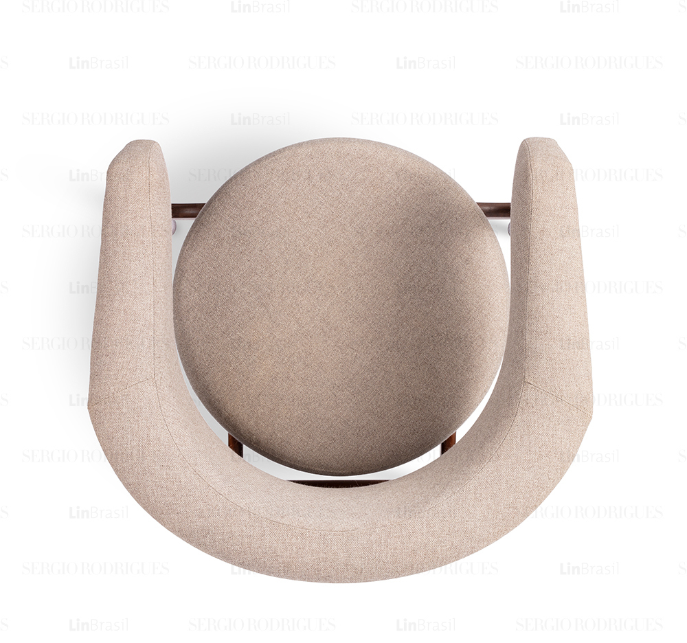 BEG ARMCHAIR par Sergio Rodrigues