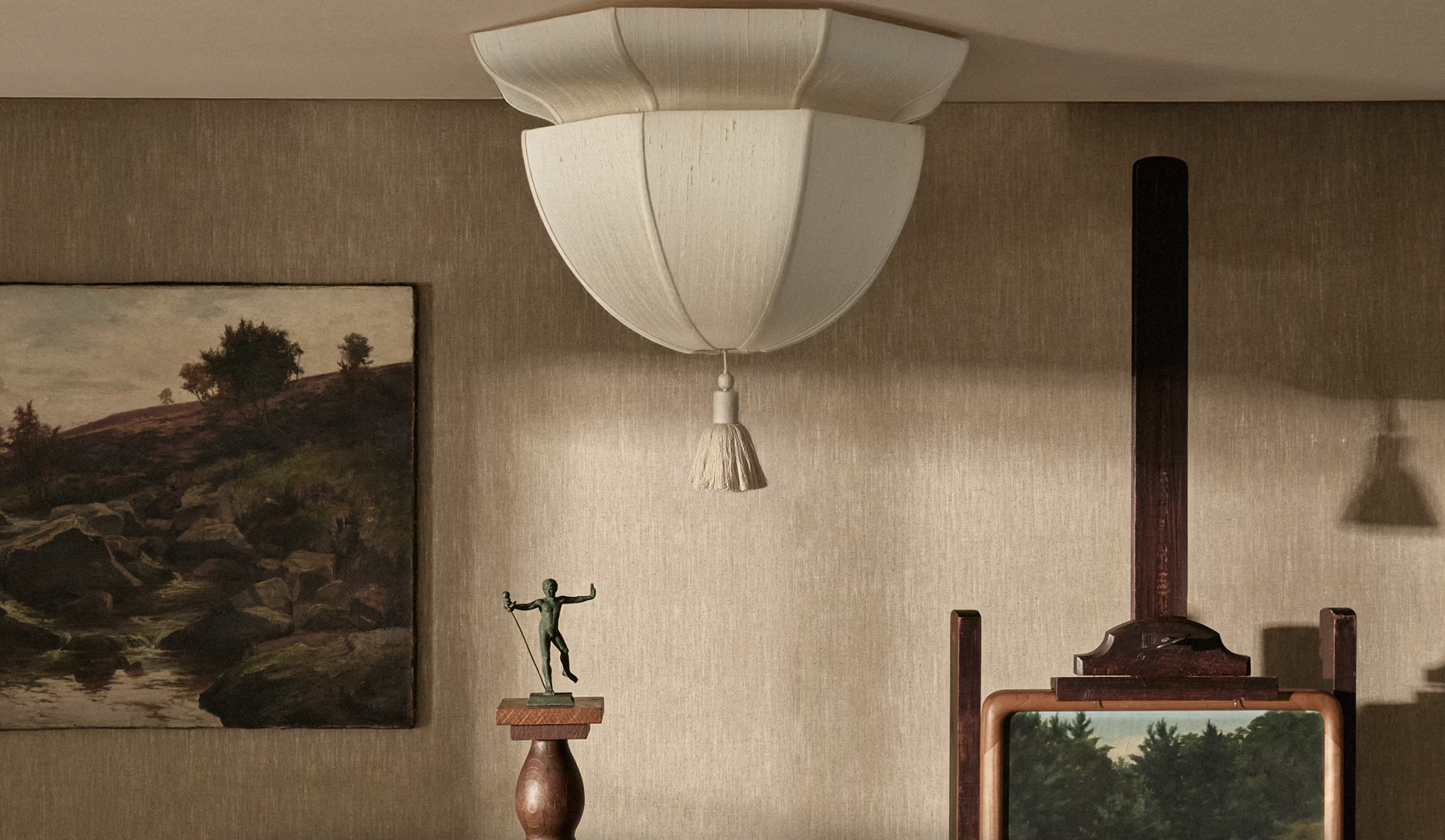 LANTERN DEMI FLUSH MOUNT SMALL par Workstead